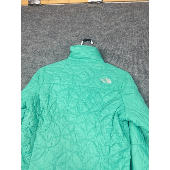 The North Face Thermoball Jacket Womens XS Mint Green Quilted Insulated Puffer - Picture 14 of 16